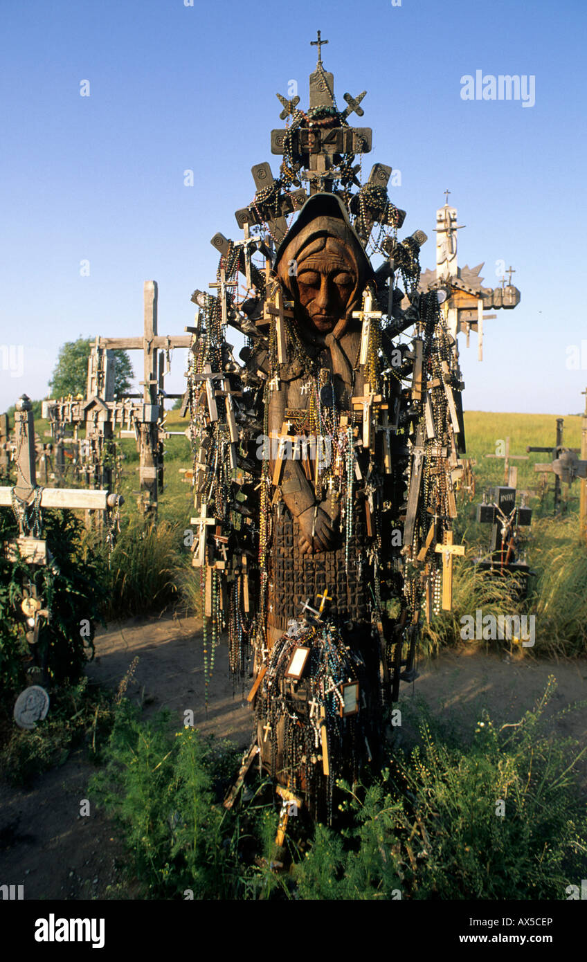 Hill of Crosses, Siauliai, Lithuania, Baltic States Stock Photo