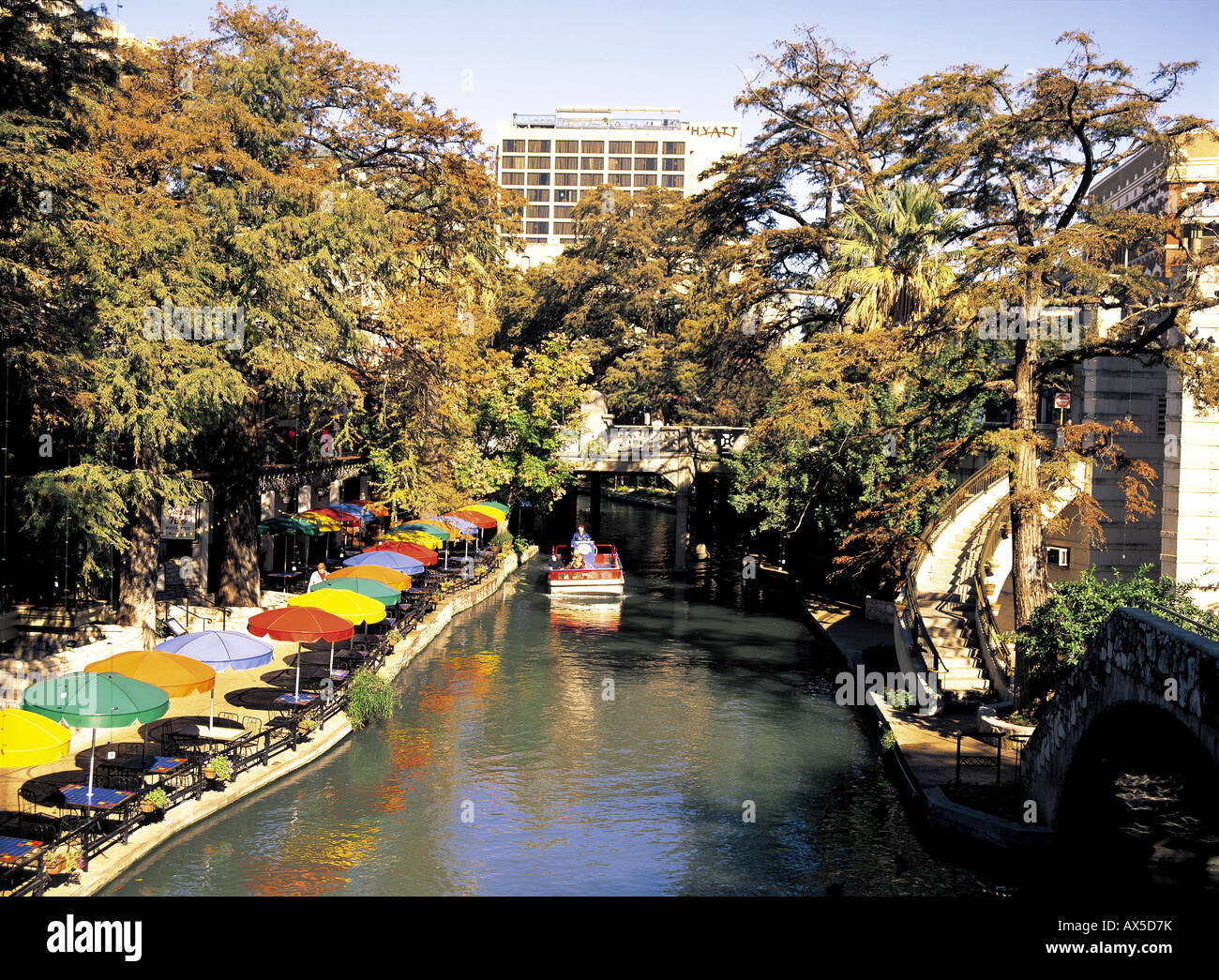 River Walk at San Antonio, Texas, USA Stock Photo