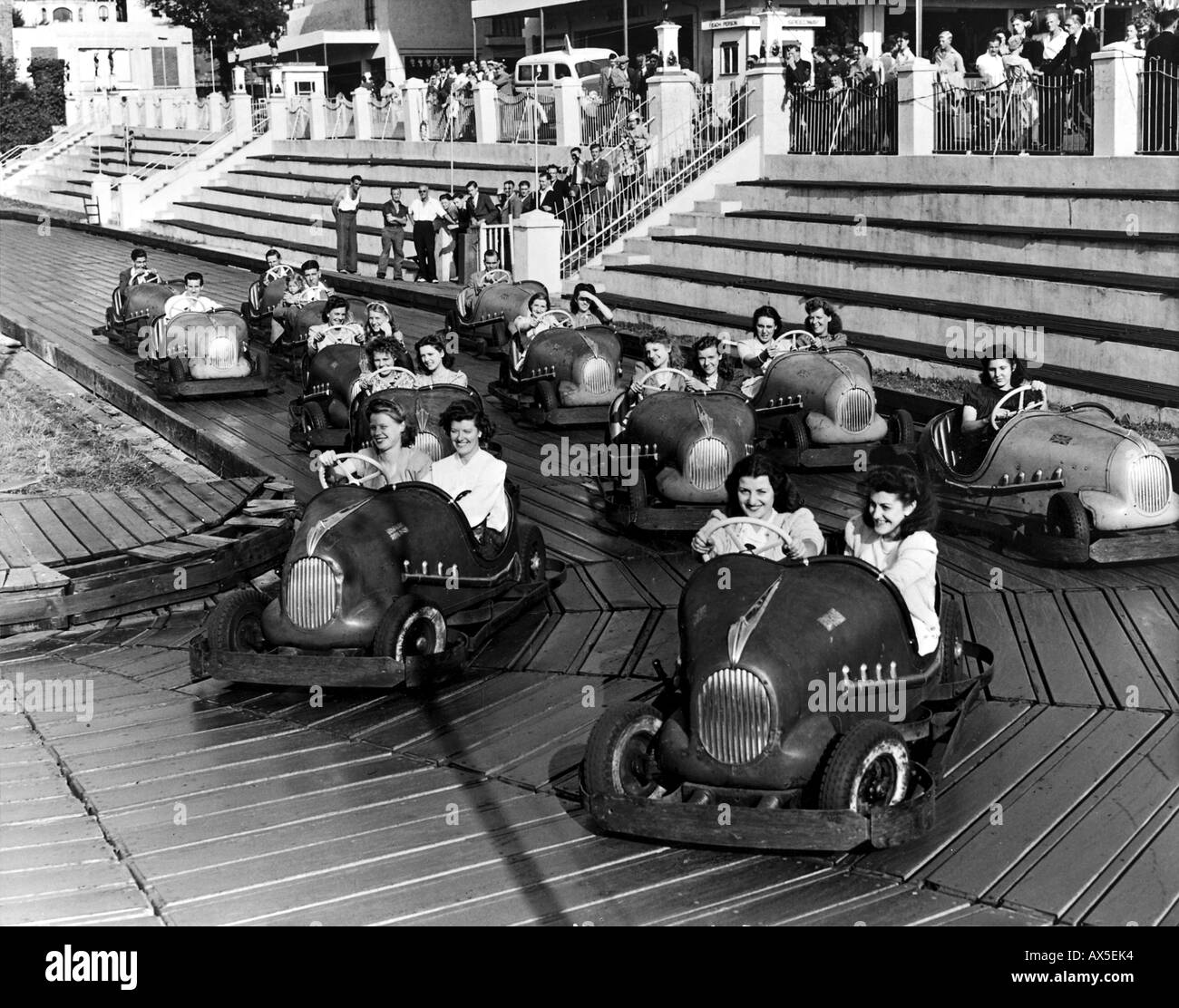 MARGATE DREAMLAND FUNFAIR, England, about 1955 Stock Photo