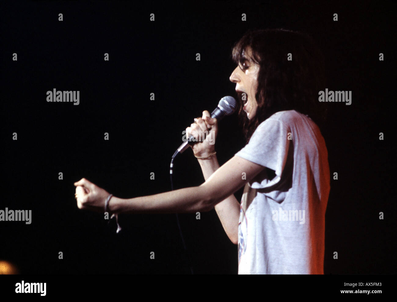 PATTI SMITH   US singer in 1978 Stock Photo