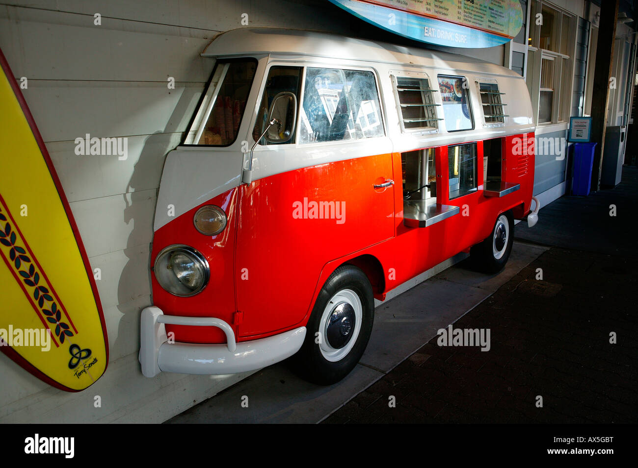 Take-away shop, Fisherman's Wharf, San Francisco, California, USA, North America Stock Photo