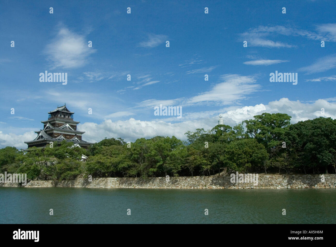 Castle, Hiroshima, Japan Stock Photo