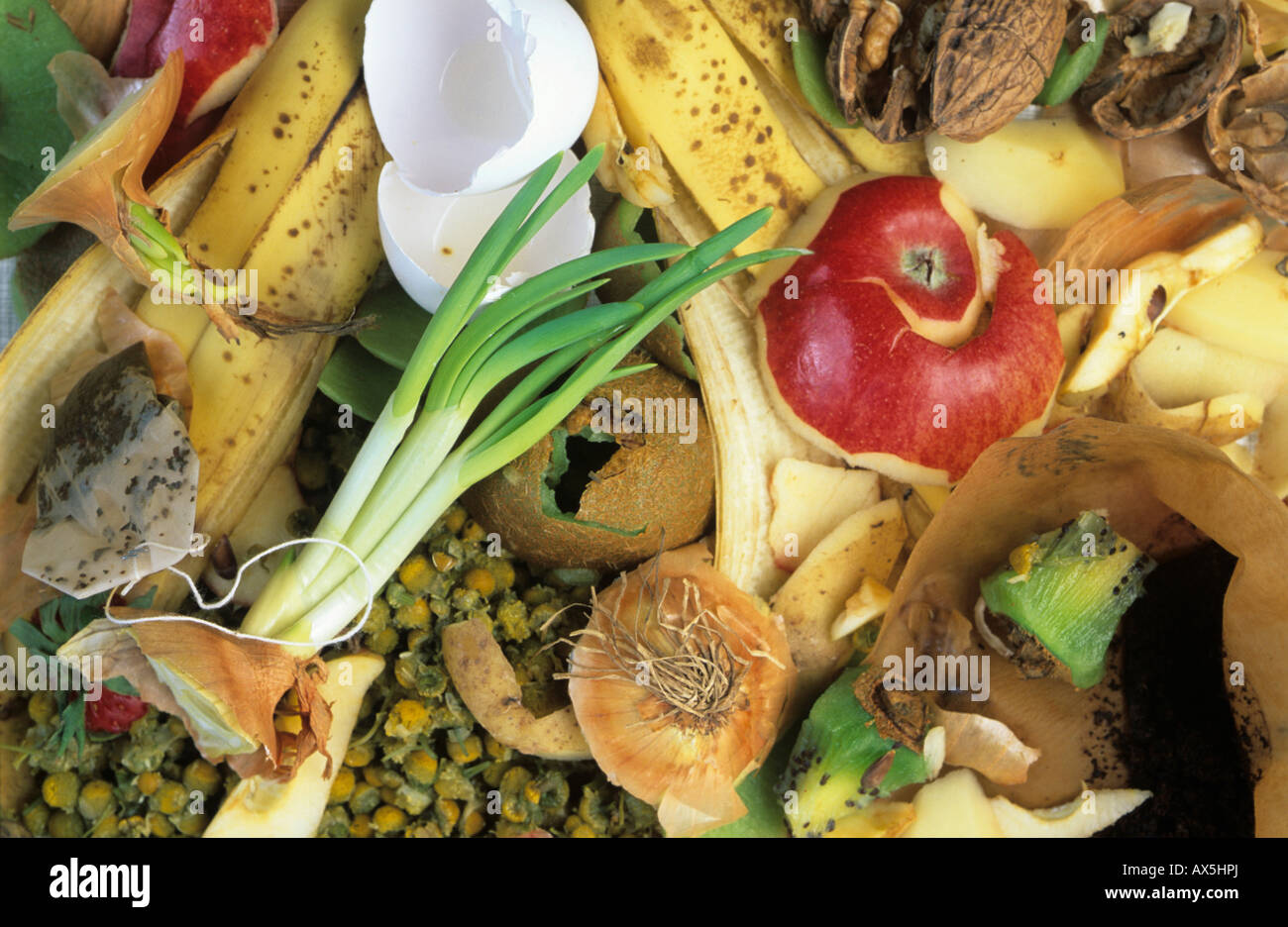 Organic kitchen waste, biodegradable Stock Photo