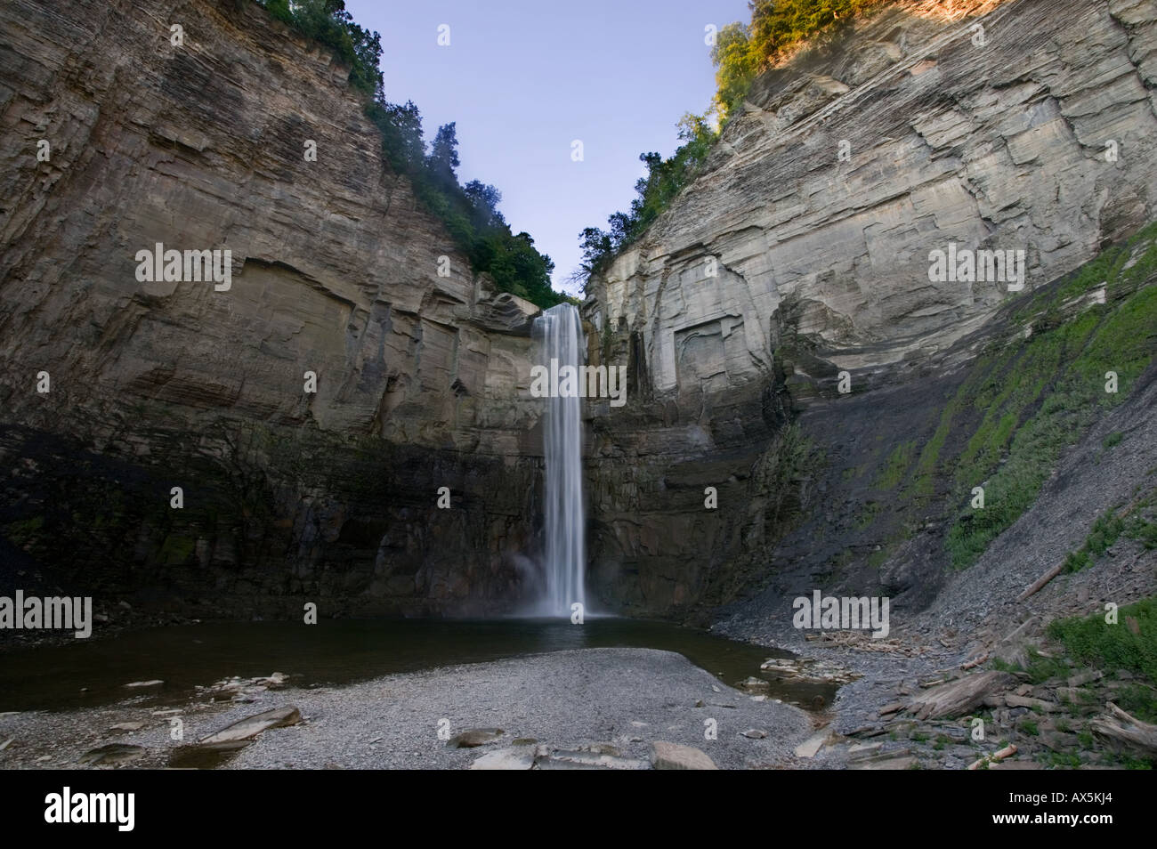 Taughannock Falls Trumansburg New York near Ithaca on Lake Cayuga Stock