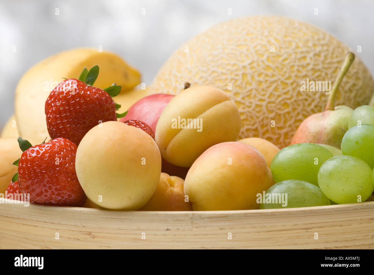 Bowl of fruit Stock Photo