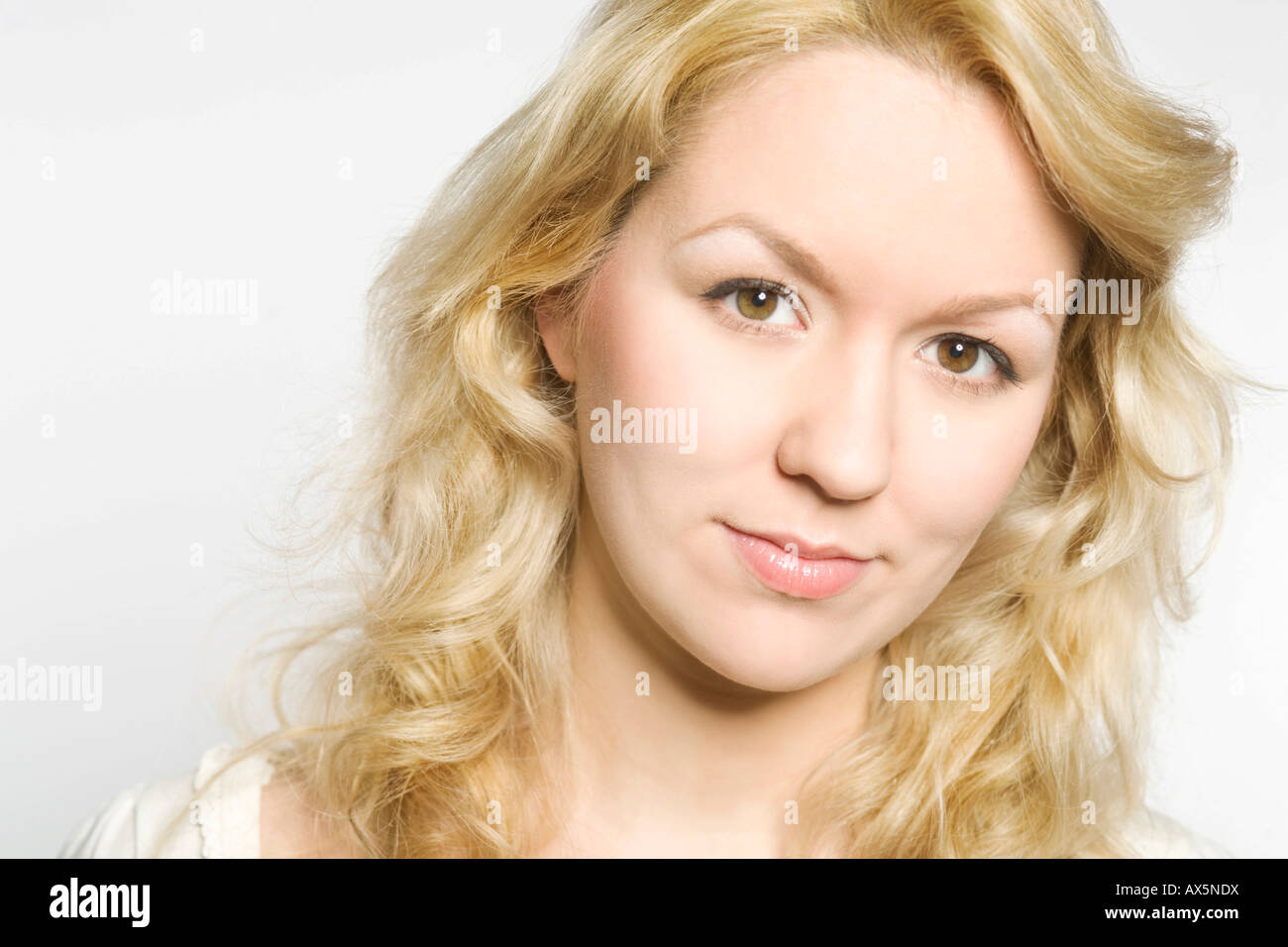 Portrait of a young blonde woman Stock Photo
