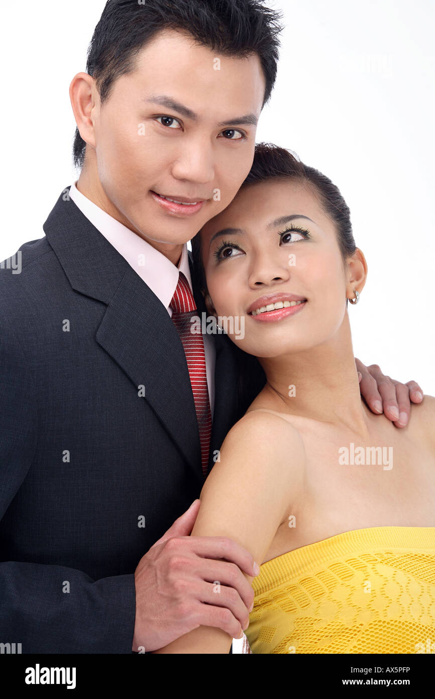 portrait of young couple Stock Photo - Alamy