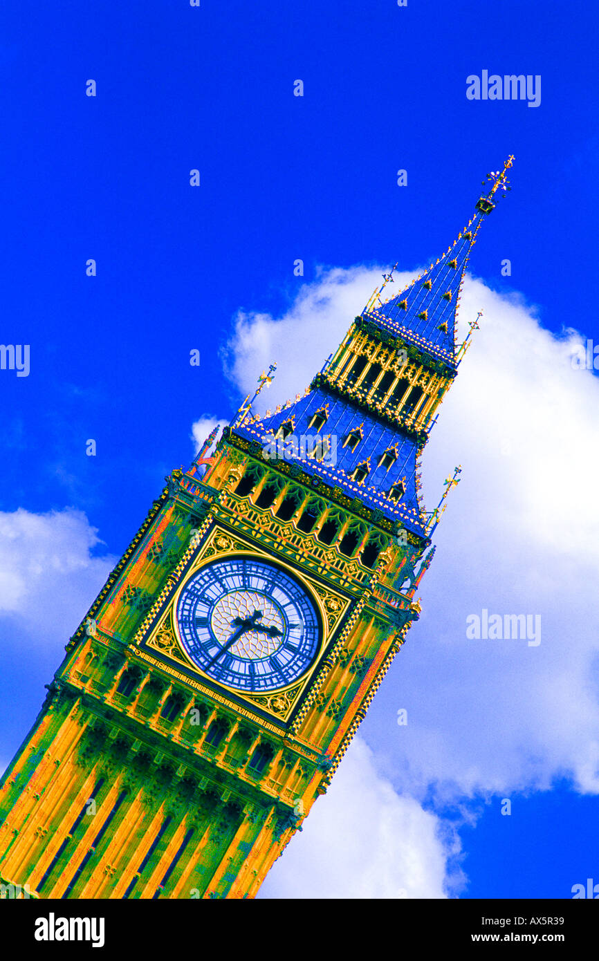 Worlds most famous clock Big Ben in London England Stock Photo Alamy