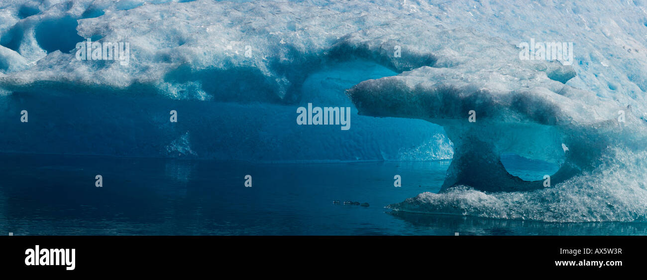 Iceberg detail, near Narsarsuaq, Southern Greenland, North Atlantic Stock Photo