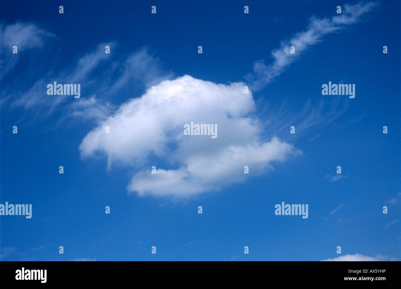 Clouds in a blue sky Stock Photo