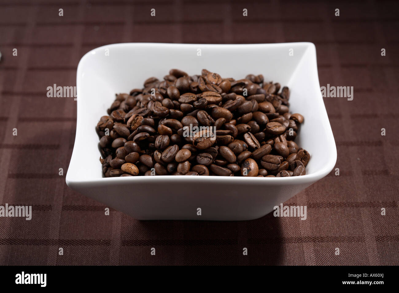 Bowl with coffee beans Stock Photo