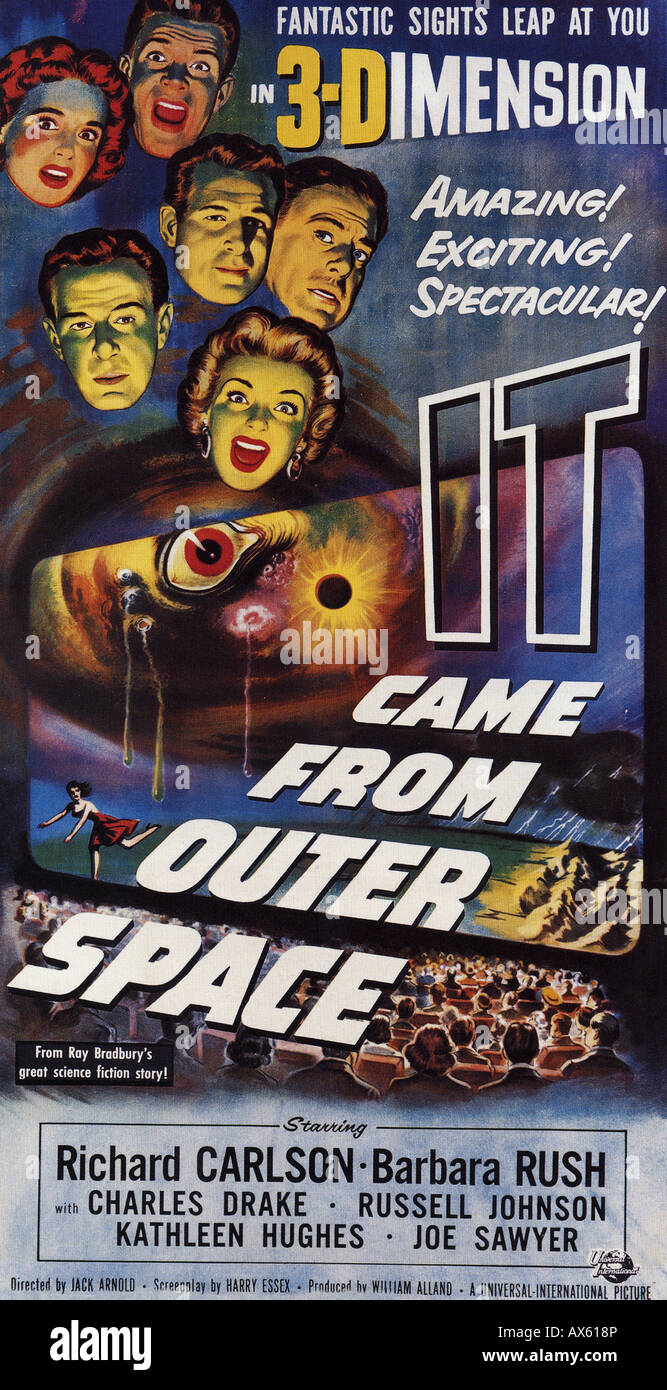 IT CAME FROM OUTER SPACE poster for 1953 U-I film Stock Photo