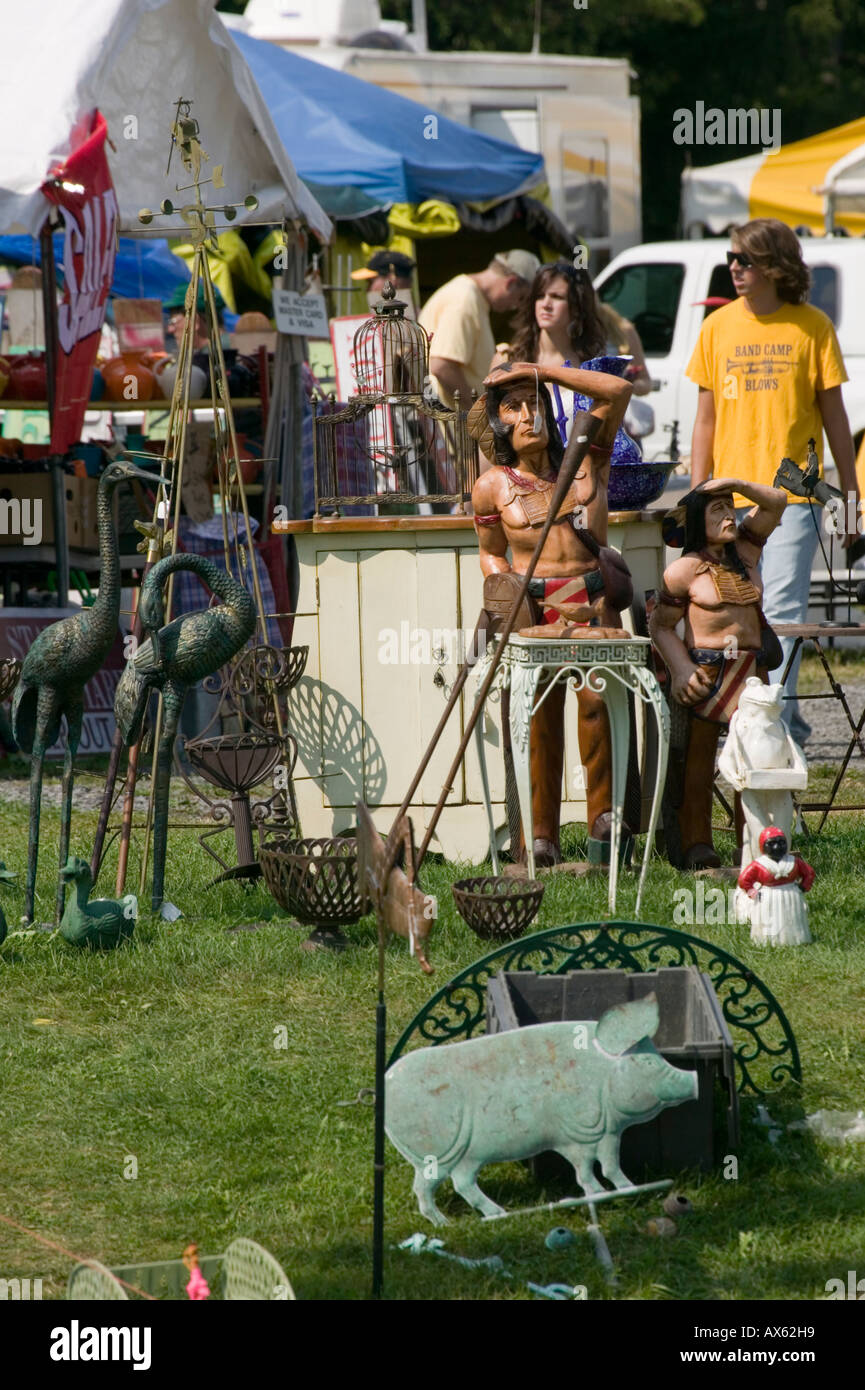 Madison Bouckville antique show largest in New York a thousand dealers Route 20 Great Western Turnpike Stock Photo