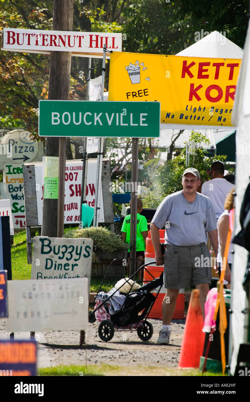 Madison Bouckville antique show largest in New York a thousand dealers Route 20 Great Western Turnpike Stock Photo