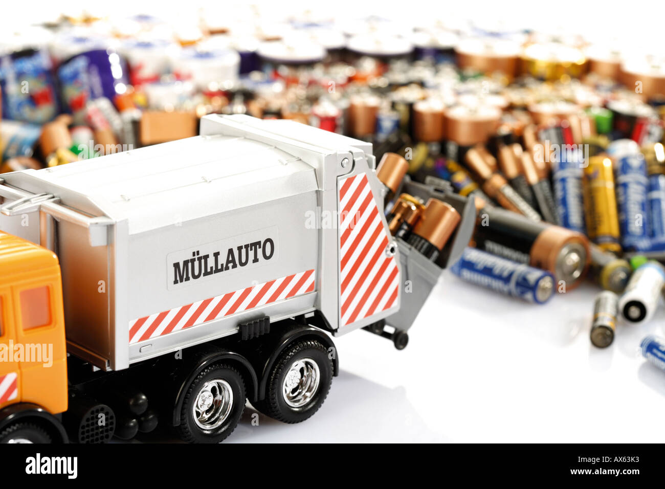 Hazardous waste, batteries Stock Photo Alamy