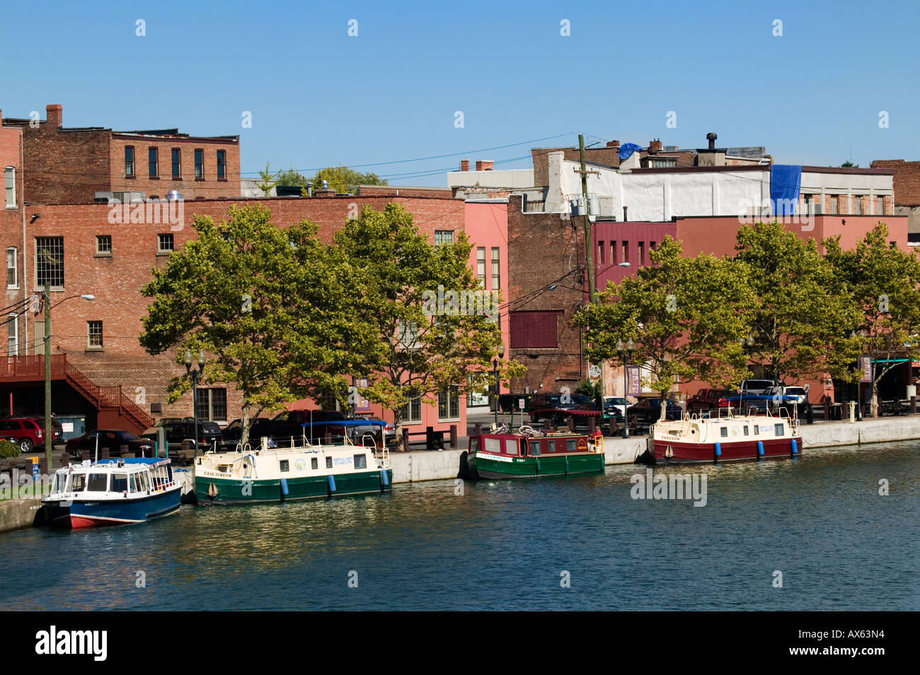 Packet Canal Boats in Seneca Lake Seneca Falls New York Finger Lakes