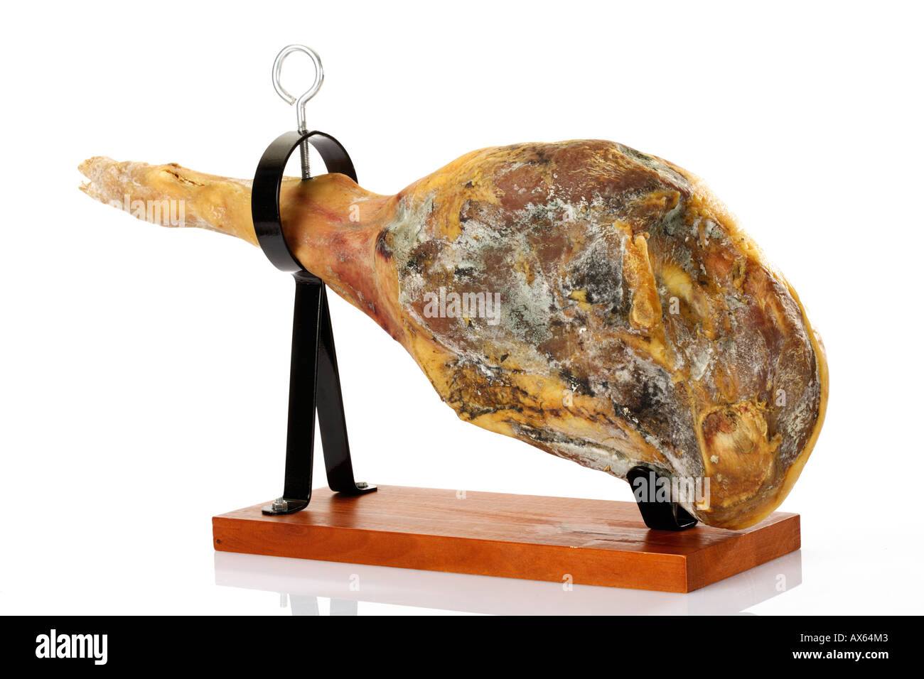 Serrano Ham Rack Ham holder hi-res stock photography and images - Alamy