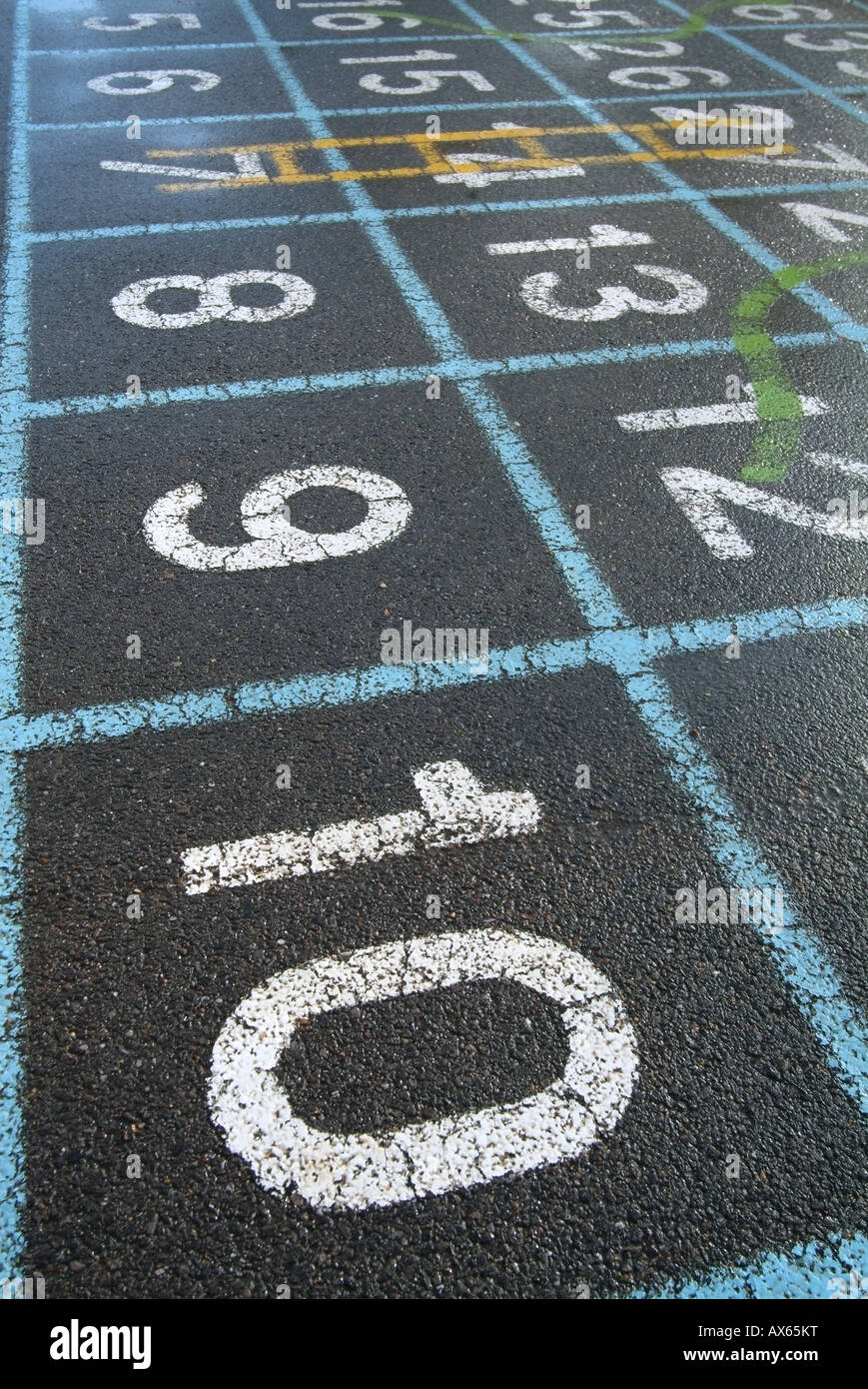 School playground snakes & ladders Stock Photo Alamy
