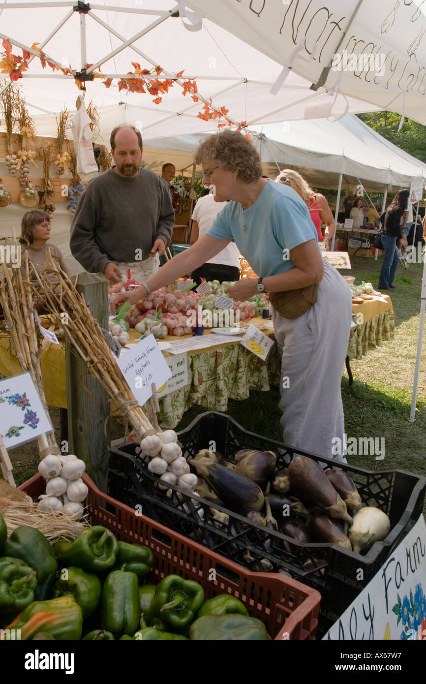 Braids for sale at annual garlic festival Sharon Springs New York