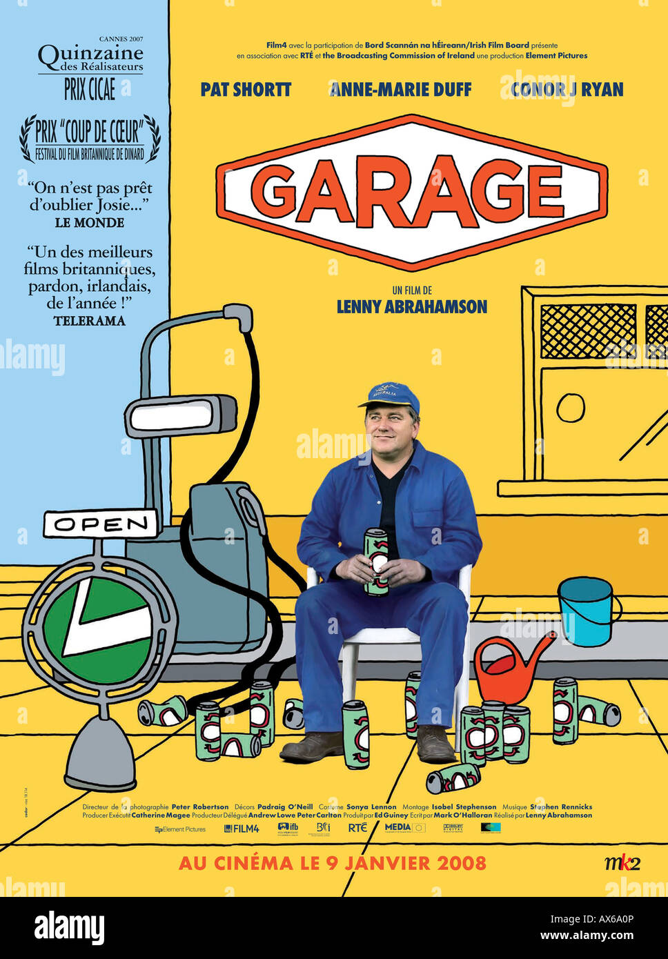 Garage Year 2008 Director Lenny Abrahamson Movie Poster Stock
