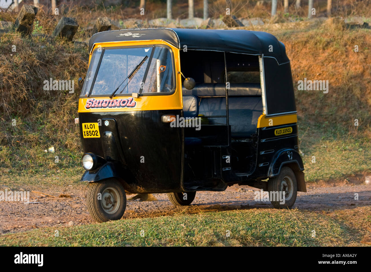 Autorickshaw in Varkala India Stock Photo
