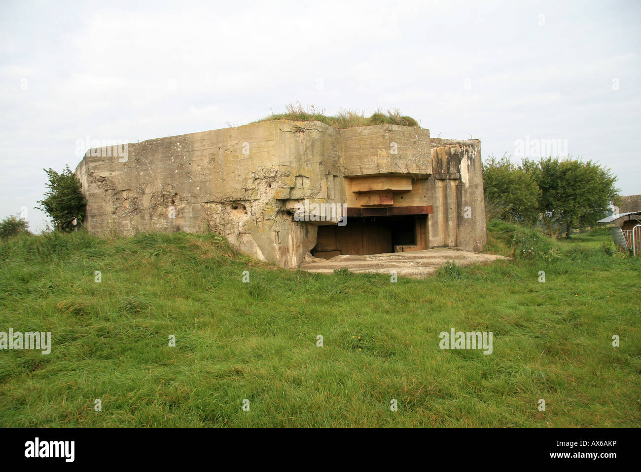 A gun emplacement for a 105mm gun at the German Battery at Azeville