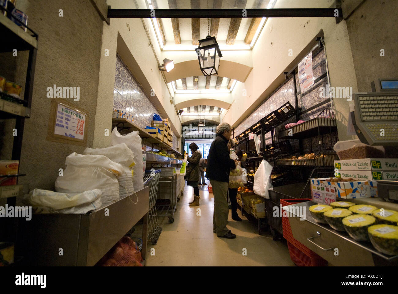 local supermarket in Lisbon Stock Photo