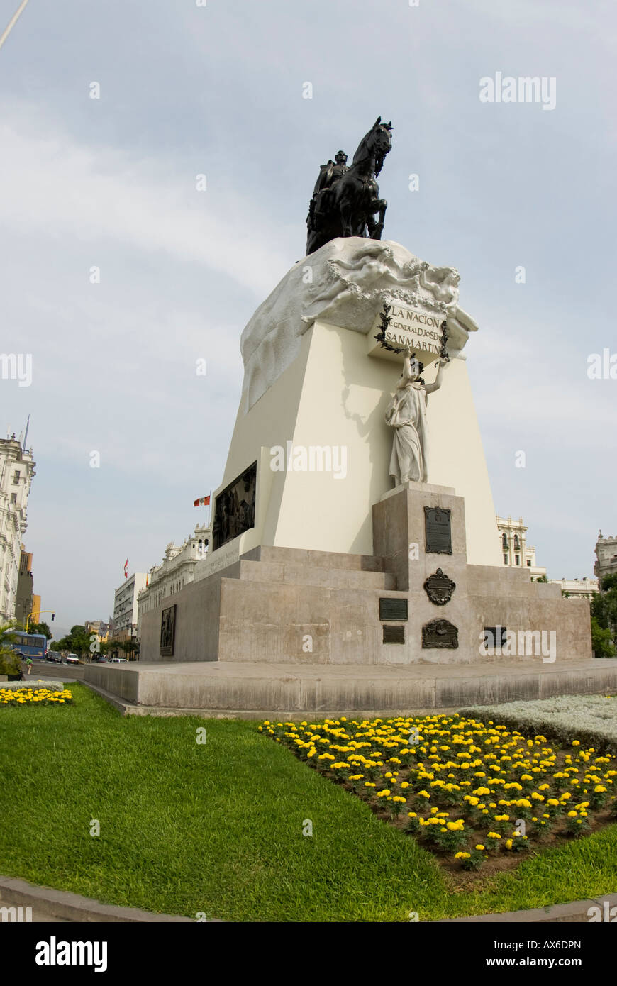 statue of jose of san martin on plaza san martin lima peru south ...
