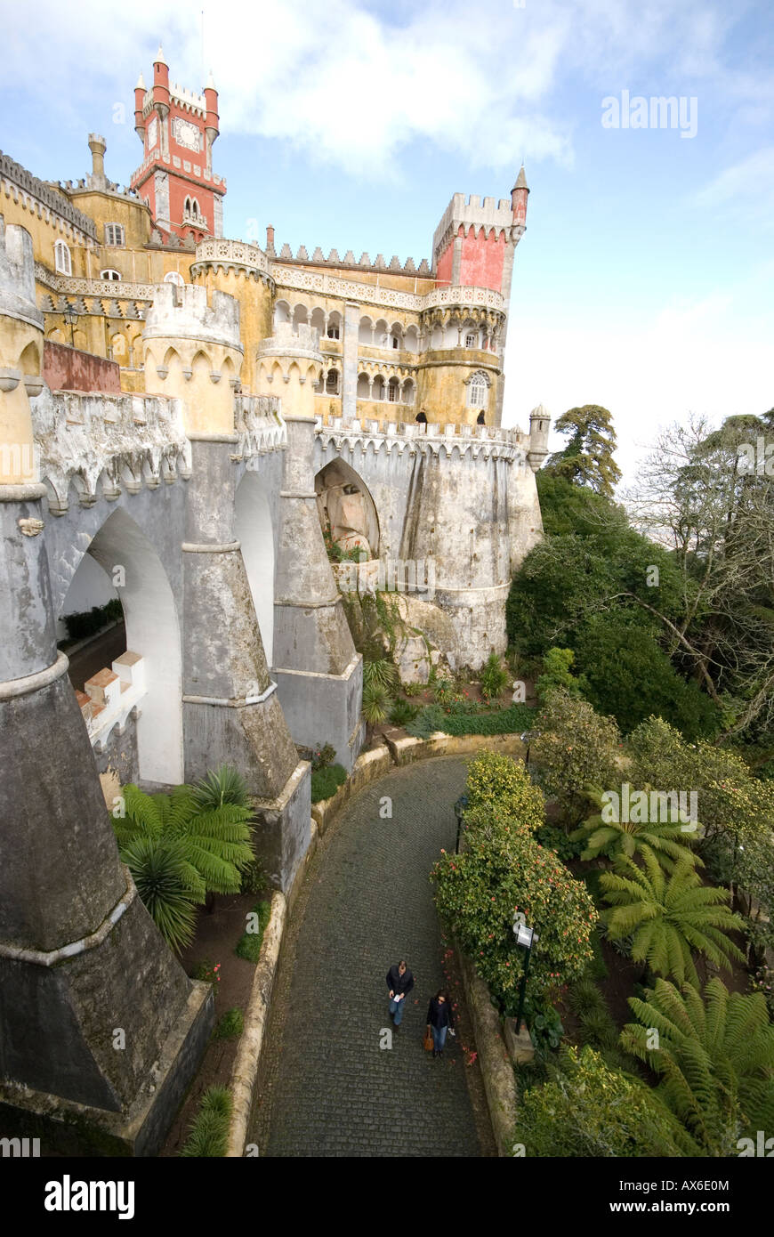 Royal Palace in Sintra Portugal Stock Photo