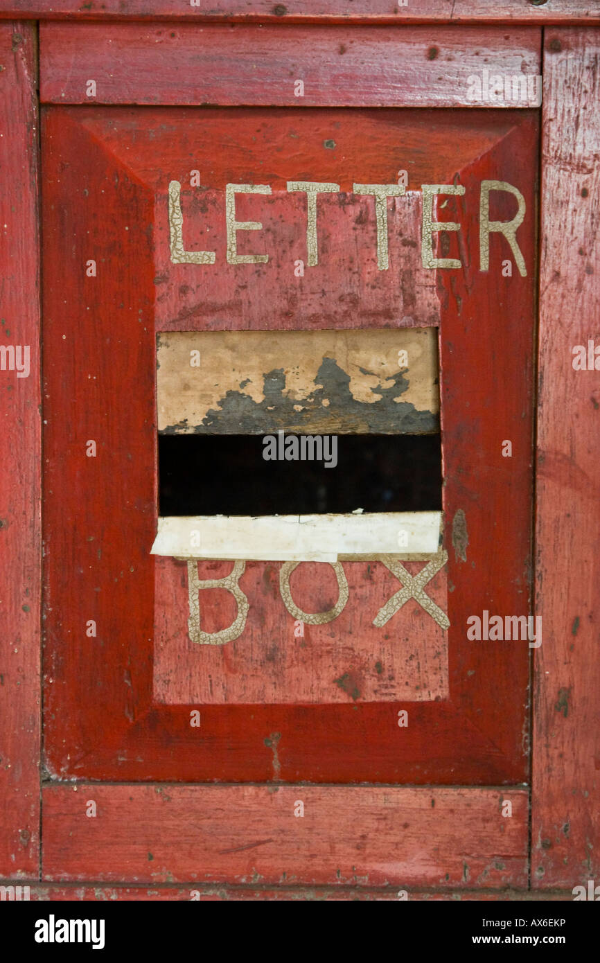 Postal Letter Box in the Post Office in Jew Town Mattancherry Cochin India Stock Photo