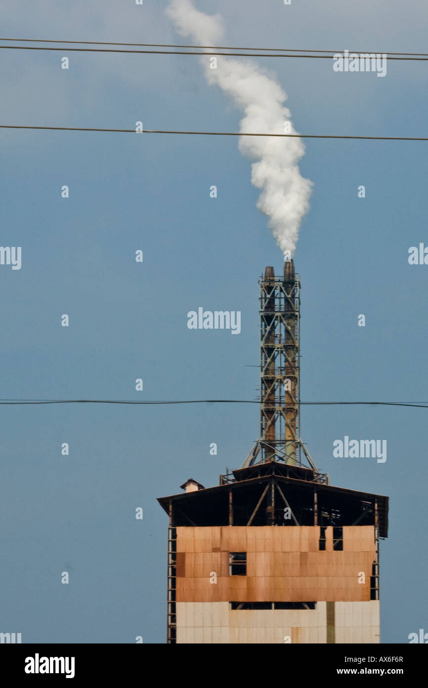 Factory Smokestack near Allapphuza South India Stock Photo Alamy