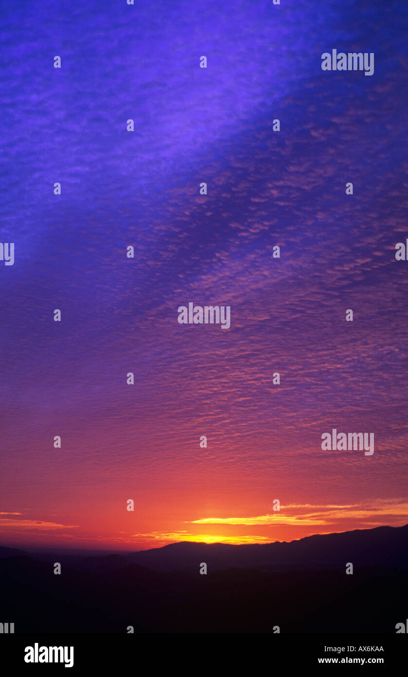 A beautiful Sunset, Spain Stock Photo