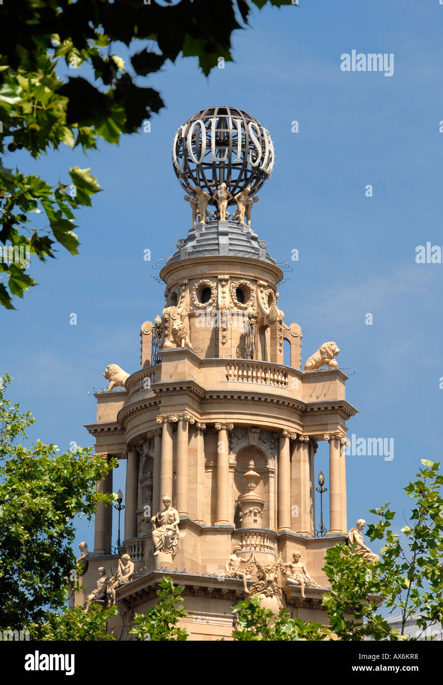 Revolving Globe Coliseum Theatre St Martins Lane London England Stock Photo