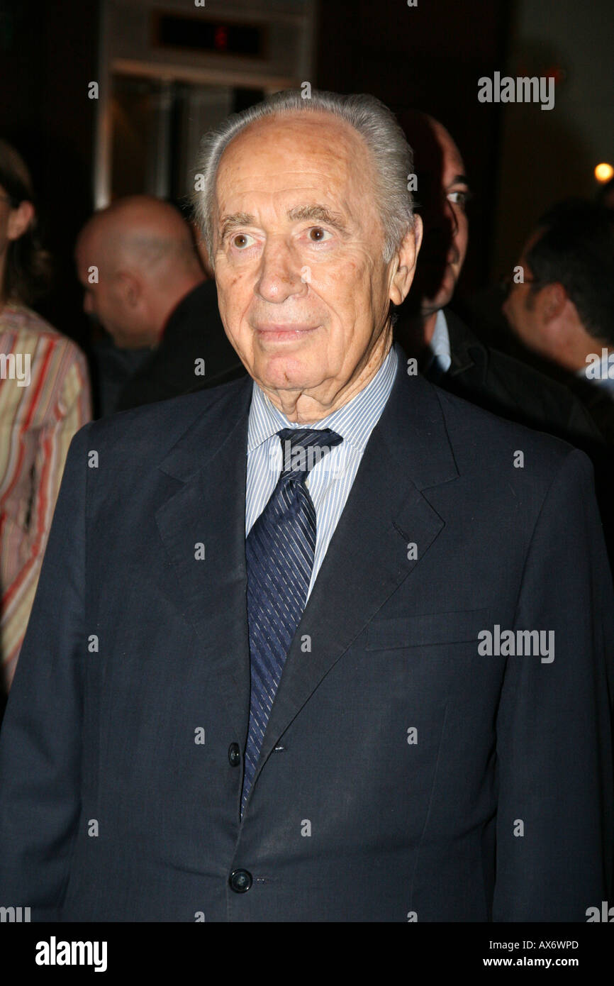 Shimon Peres member of parliament and Vice Premier Stock Photo