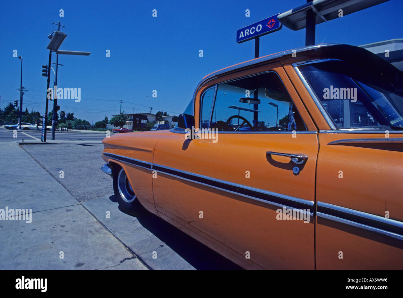 An old car in Los Angeles U.S.A. North America Stock Photo - Alamy