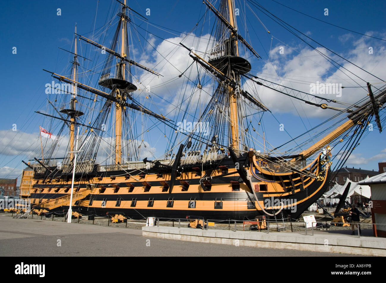 HMS Victory in Portsmouth Dockyard, UK Stock Photo - Alamy