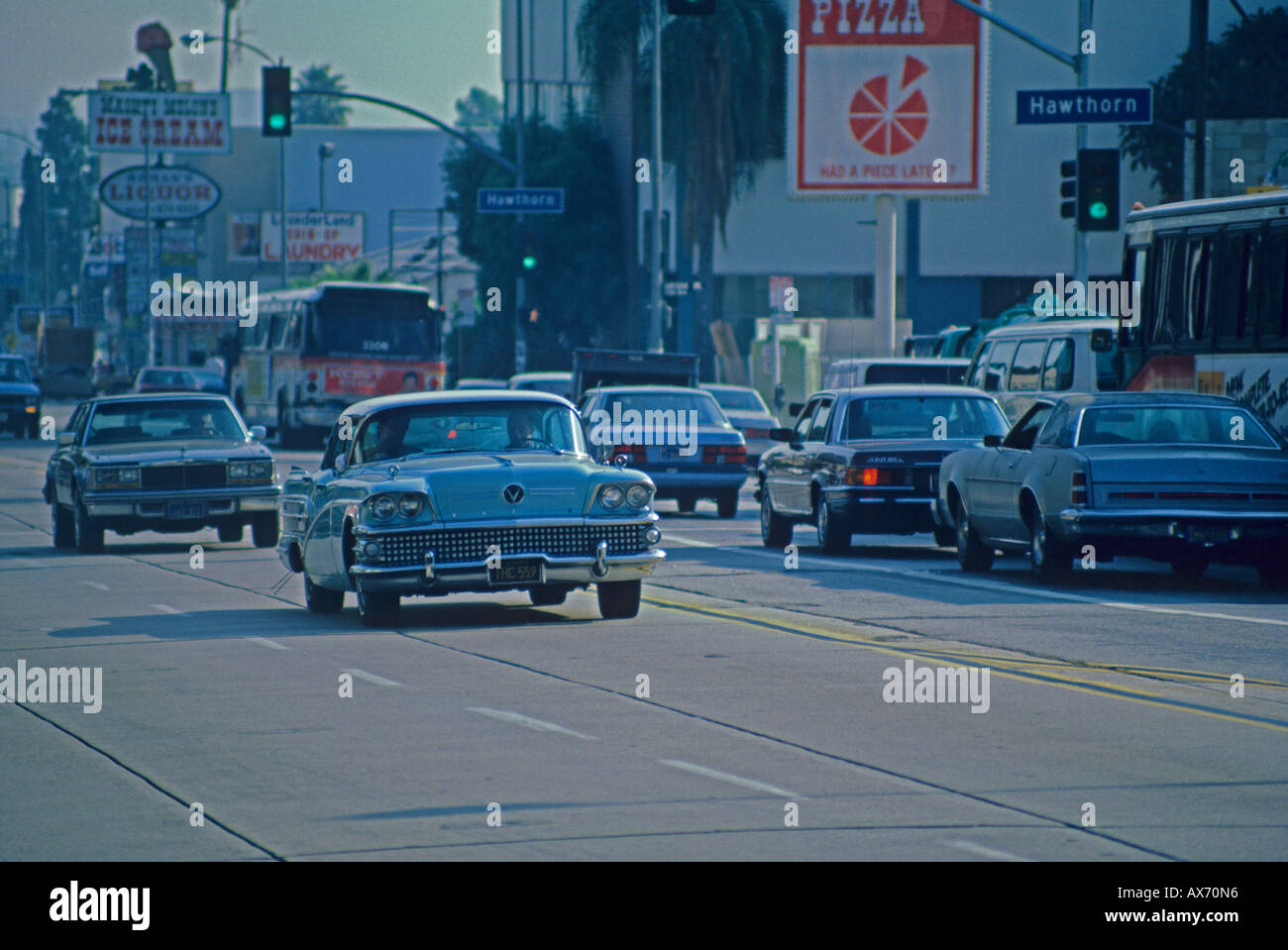 An old car in Los Angeles U.S.A. North America Stock Photo - Alamy