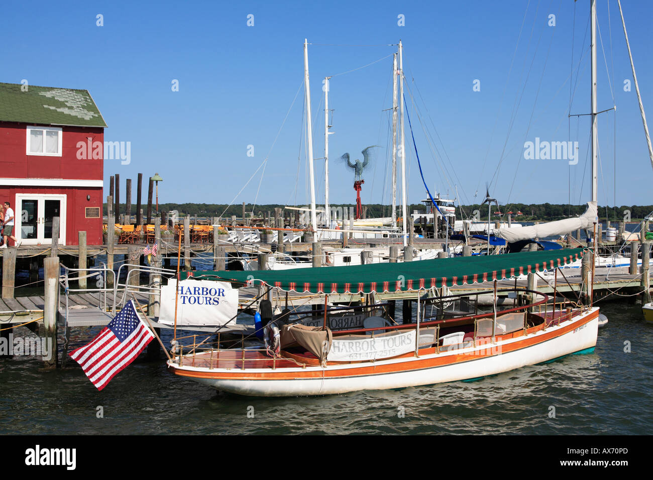 Harbor Tour Tourist Boat Marina Greenport Long Island Shelter island