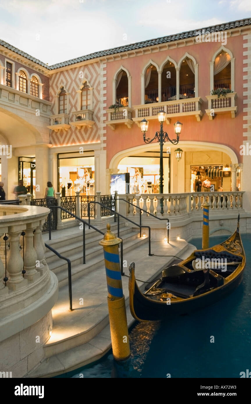Grand canal shops and restaurants at the Venetian Hotel and Casino, Las  Vegas, Nevada, USA Stock Photo - Alamy