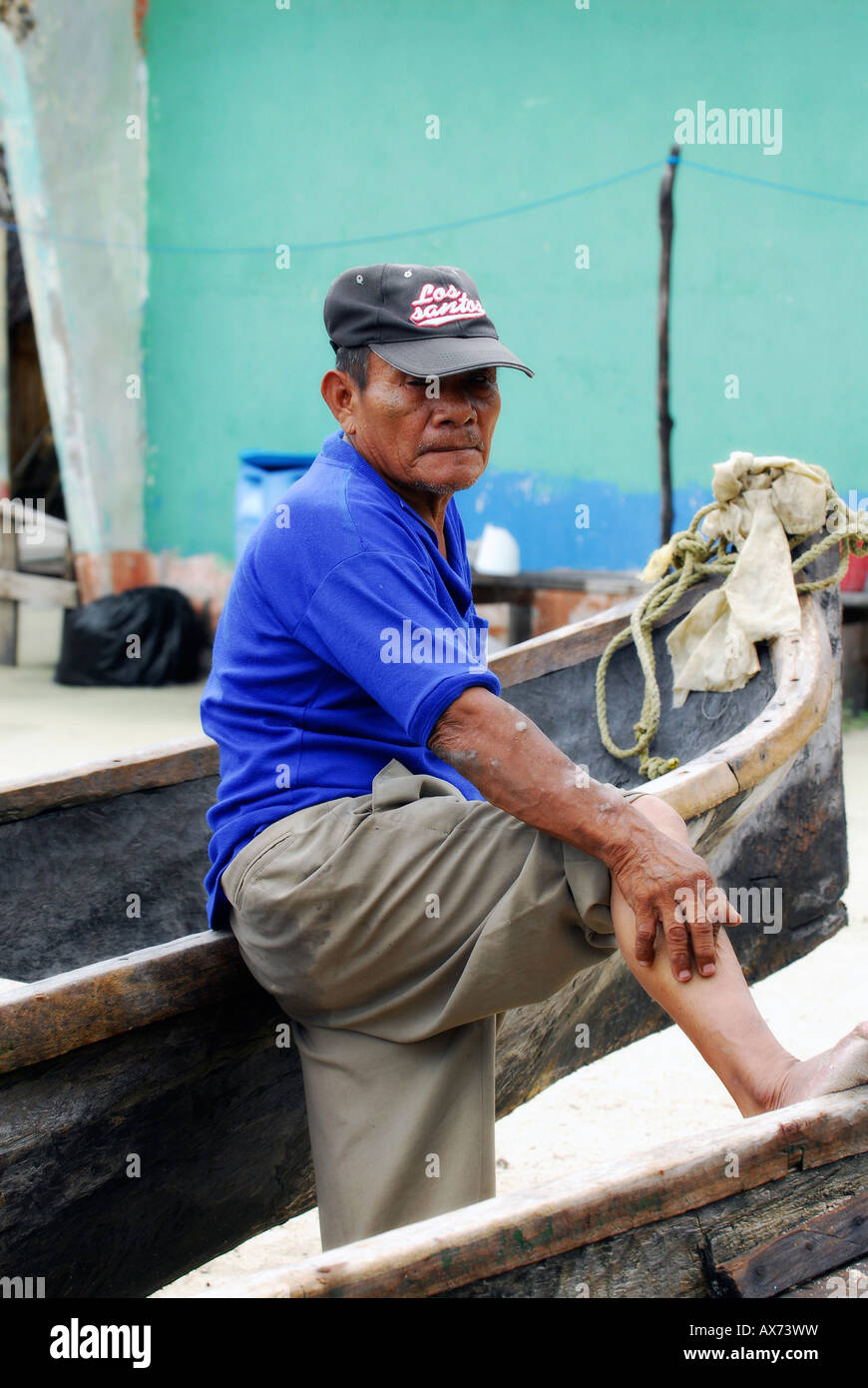 Kuna Indan, San Blas Islands, Panama Stock Photo