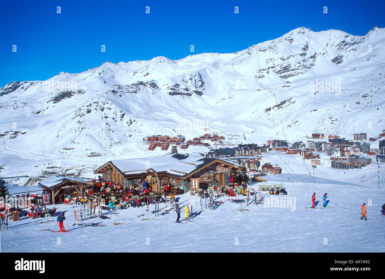 Val Thorens part of the Trois Vallee ski area France Stock Photo