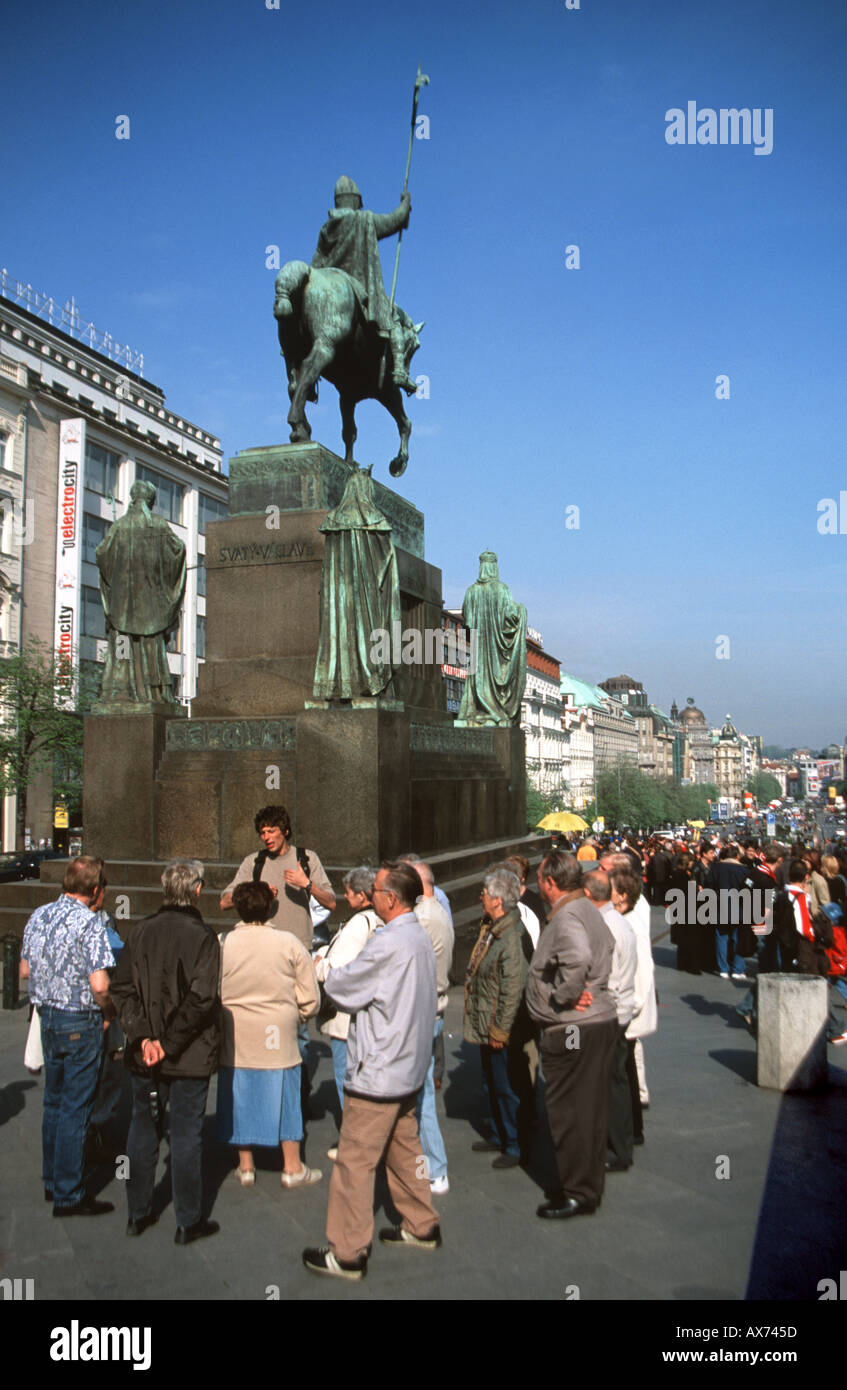 Statue of King Wenceslas Prague Stock Photo Alamy