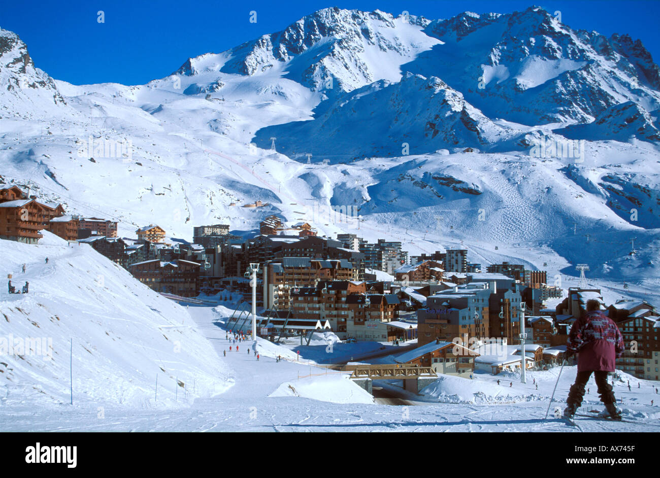 Val Thorens Part of the Trois Vallee ski area France Stock Photo