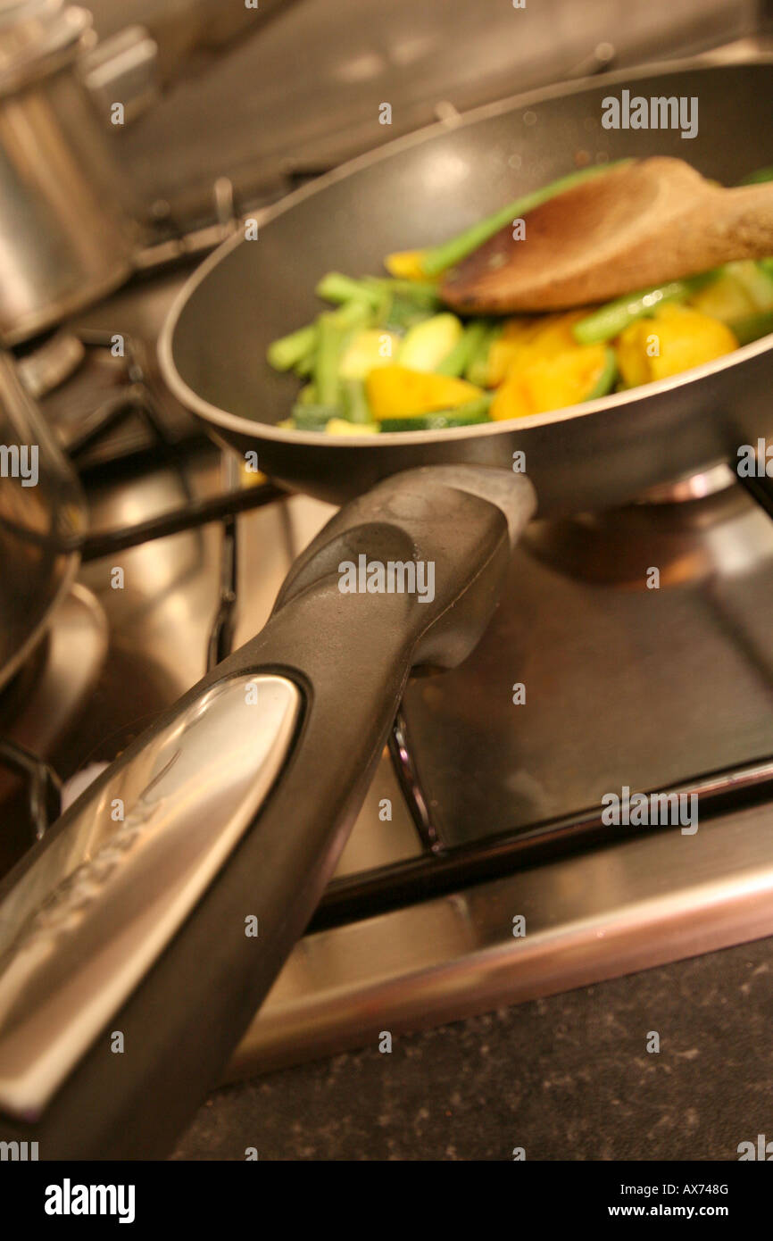 cooking in saucepan Stock Photo Alamy