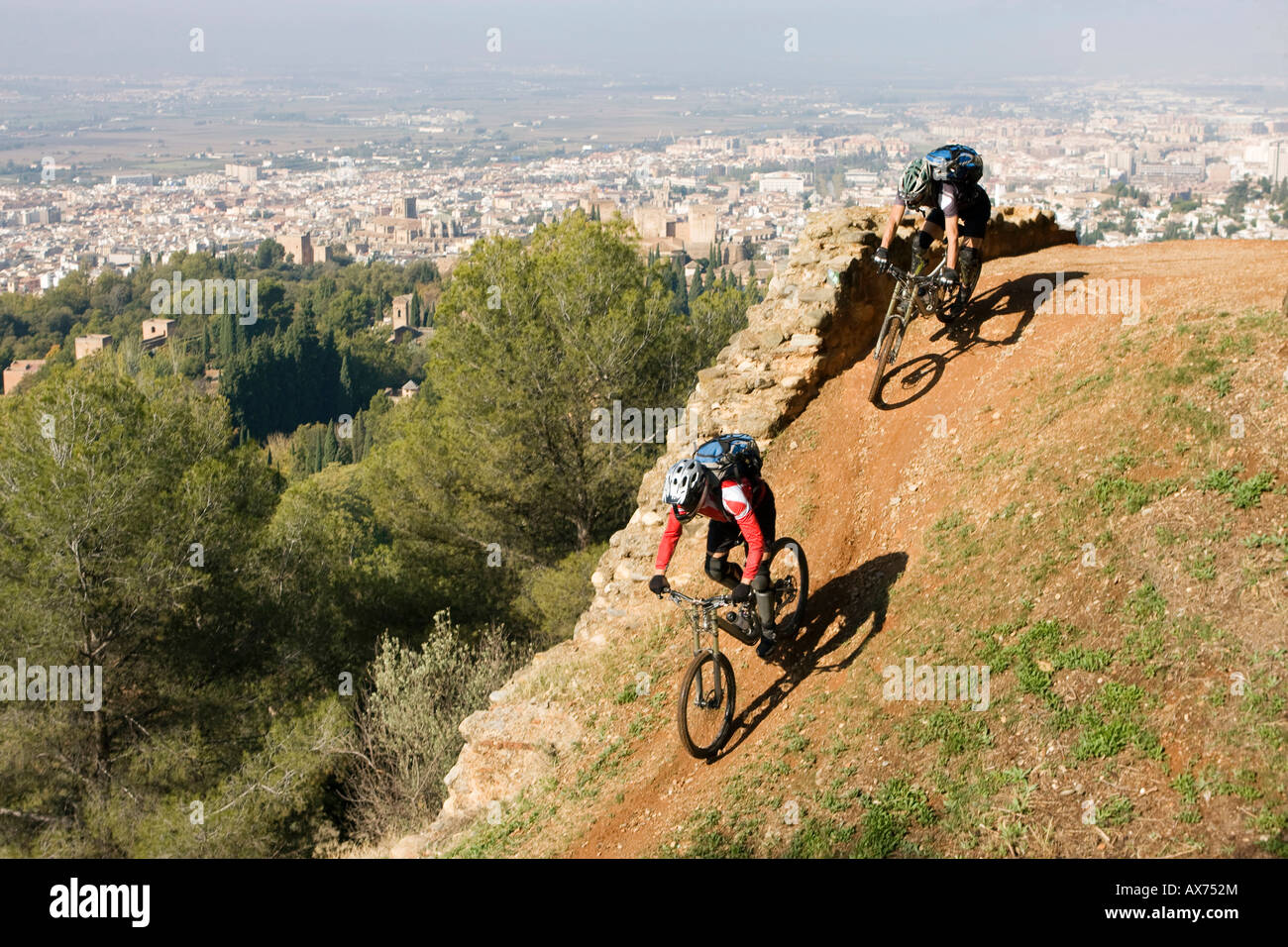 Spain, Sierra Nevada, Granada, Mountain biking Stock Photo - Alamy