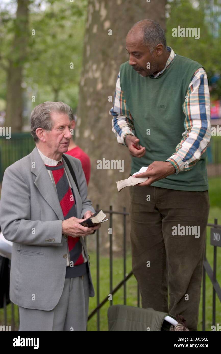 Speakers Corner Hyde Park London Stock Photo Alamy