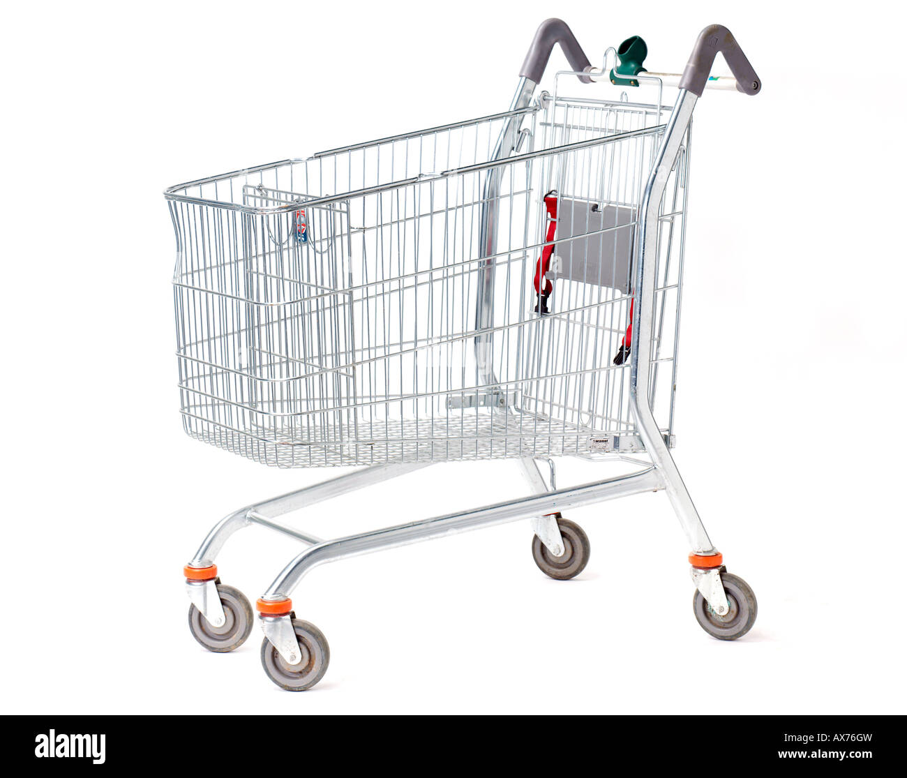 Shopping Trolley trolly On White Background Stock Photo Alamy