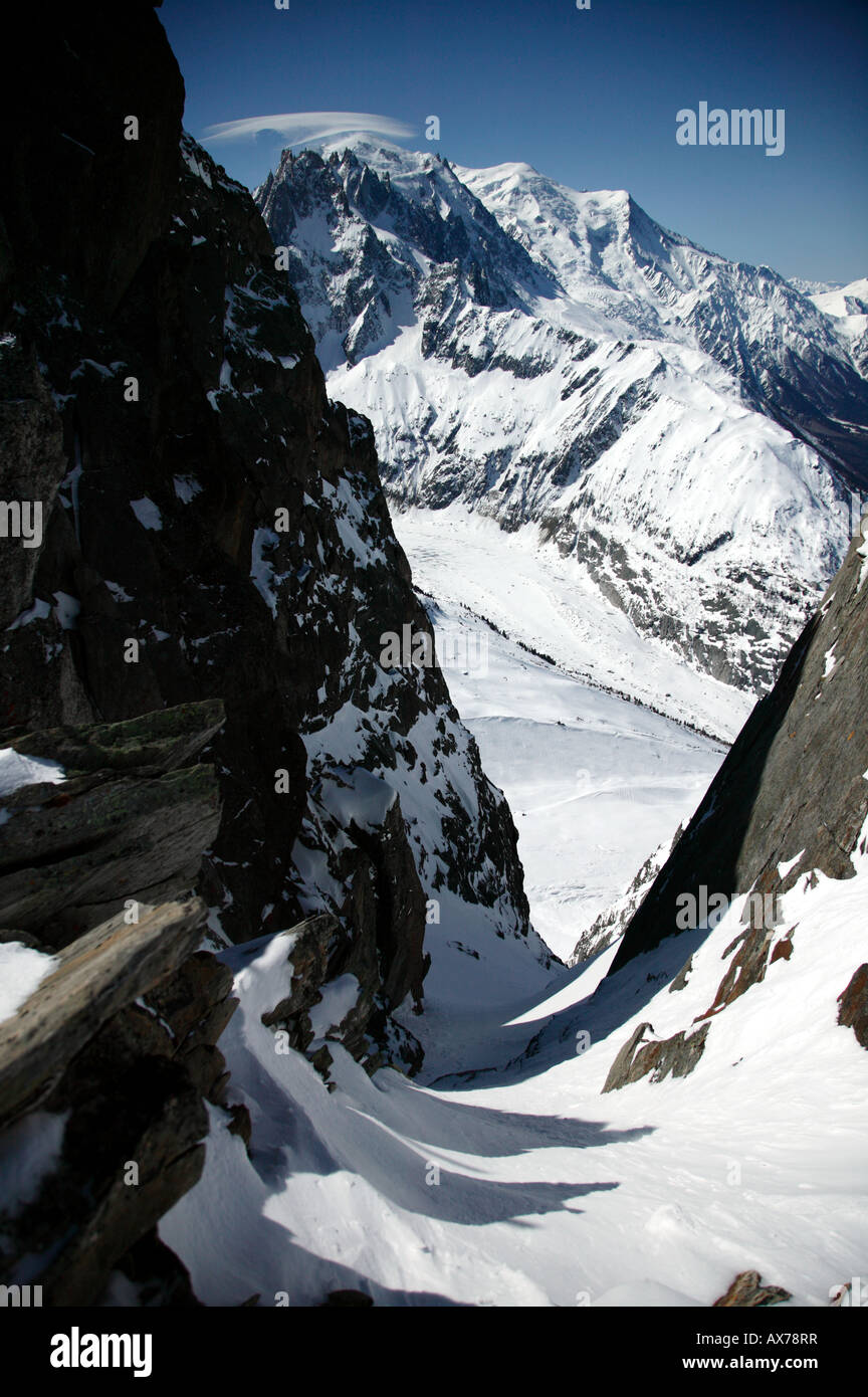 Glacier du geant vallee blanche hi-res stock photography and images - Alamy