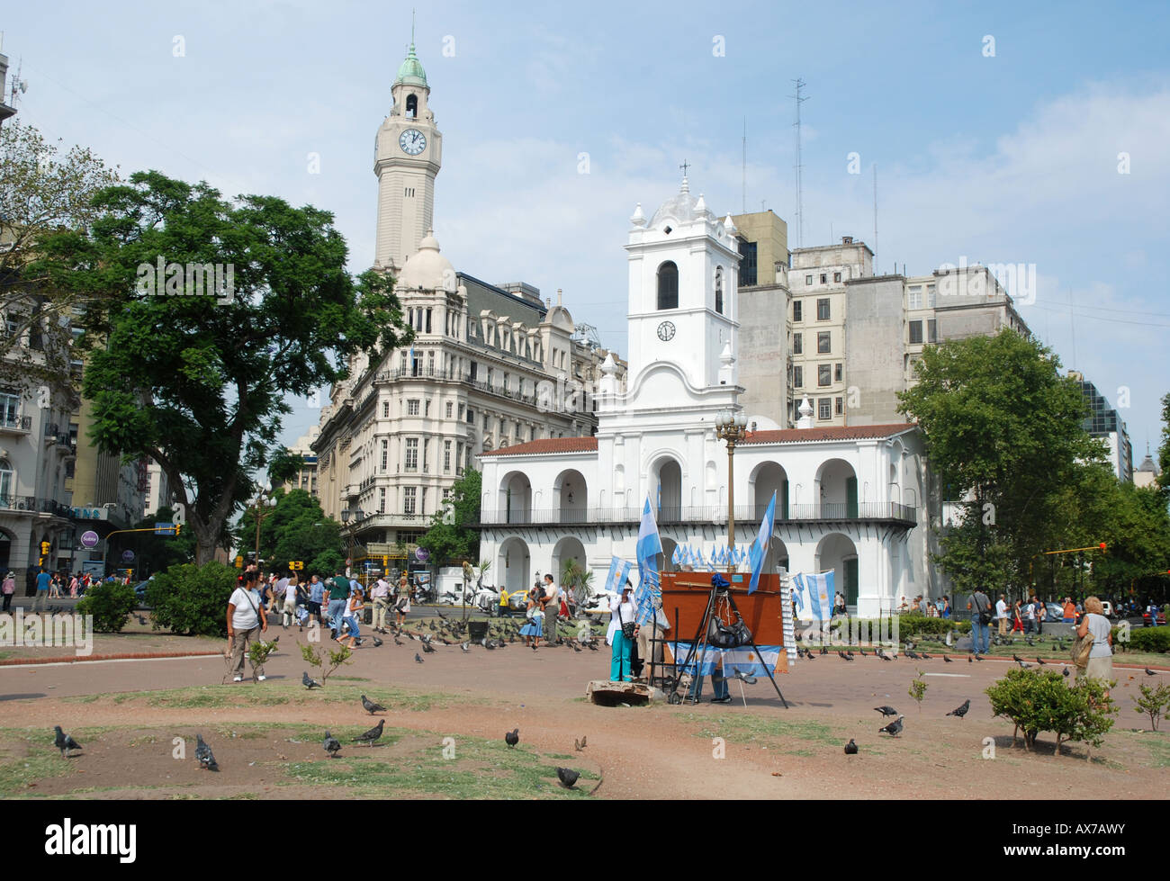 National Museum of the Cabildo on the Plaza de la República (Republic Square) in Buenos Aires, Aregentina. Stock Photo