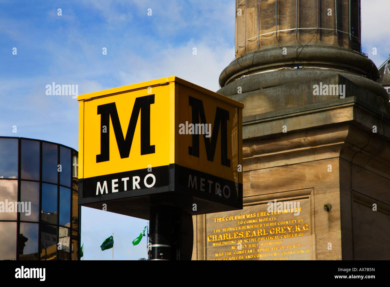 Monument Metro Station Newcastle Upon Tyne England Stock Photo - Alamy
